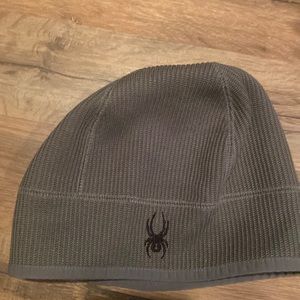 Spyder grey knitted hat.  GUC